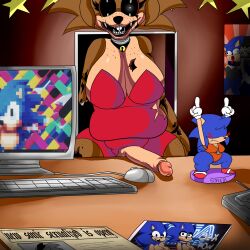 1futa animatronic anthro cuernosblancos five_nights_at_freddy's five_nights_at_sonic's furry futa_focus futa_only futanari hedgehogs hedgehogs_slutty_collection solo_futa sunkya.milf tagme