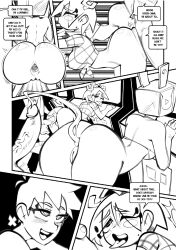 anal arcade comic english_text female gerph mint_(skarp_world) monochrome page_24 sex skarp_world tagme text video_games