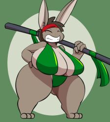 breasts female fur headband huge_breasts plaga pudding_(plaga) rabbit thick_thighs wide_hips