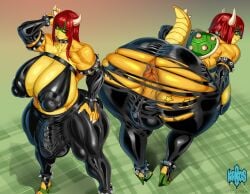 1futa 2023 ass ass_window balls bent_over big_balls big_penis bowser breasts bulge clothed clothing dickgirl fan_character flaccid futa_only futa_sans_pussy futanari gigantic_breasts huge_ass huge_balls huge_breasts huge_cock humanoid inner_sideboob kabos latex mario_(series) monster_girl muscular muscular_futanari muscular_thighs no_bra no_underwear original_character partially_clothed penis puffy_anus rule_63 sideboob skimpy solo standing thick_thighs tight_clothing torn_clothes wide_hips