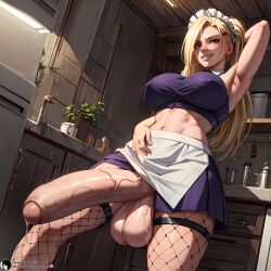 1dickgirl 1futa 2023 abs absurd_res ai_generated apron arm_up armpits balls big_balls big_breasts big_penis big_testicles blonde_hair blue_eyes bodily_fluids breasts crop_top day daytime dickgirl dripping dripping_precum exposed_penis female fishnet_legwear fishnets flaccid foreskin from_below front_view futa_only futanari high_resolution highres huge_cock indoors ino_yamanaka intersex kitchen legwear light-skinned_futa light_skin long_hair looking_at_viewer maid maid_headdress muscle_girl muscles naruto naruto_(series) naruto_shippuden navel nipple_bulge nipples penis plant ponytail potted_plant precum precum_drip precum_string self_upload shadyfox skirt smile solo solo_focus solo_futa stable_diffusion standing stockings sunlight sweat sweatdrop sweating sweaty teeth teeth_showing teeth_visible testicles thighs toned toned_stomach uncensored uncircumcised upper_teeth vein veins veiny veiny_penis