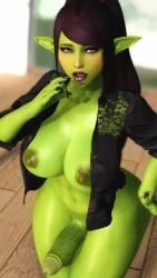 1futa 3d 3d_(artwork) abs animated balls big_breasts black_lipstick bottomless breasts breasts_out bubble_ass bubble_butt curvaceous curves curvy curvy_body curvy_figure curvy_hips dickgirl erect_penis erection excited fat_ass front_view futa_only futanari futanemesislol goblin goblin_futanari green_body green_skin intersex large_ass long_hair looking_at_viewer looking_back makeup masturbation outdoors ponytail purple_eyes sharp_nails sharp_teeth shortstack skyrim small_waist smiling_at_viewer stroking_cock stroking_penis tagme tattoo the_elder_scrolls thick thick_ass thick_thighs vex_(futanemisislol) video wide_hip wide_hips