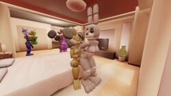 3d 3futas 3girls anthro cindy_(fnac) fazbear_fanverse female five_nights_at_candy's five_nights_at_freddy's futa_on_female futanari geo29 happy_frog oc popgoes rachel_(tnar) saffron_(popgoes) sara_(popgoes) those_nights_at_rachel's yuri