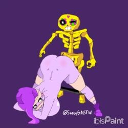 1boy 1girls animated big_ass bouncing_ass brawl_stars doggy_style emz_(brawl_stars) penetration penis penis_in_ass penis_in_pussy poco_(brawl_stars) pussy split split_form splits standing_doggy_style standing_split thick_ass