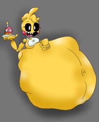 1girls animatronic big_belly big_breasts chicken female five_nights_at_freddy's five_nights_at_freddy's_2 nitrobutter robot toy_chica_(fnaf) vore vore_belly