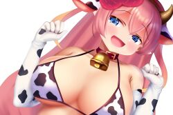 1girls cow_print duel_monster traptrix_rafflesia yu-gi-oh!