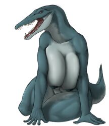 1girls big_breasts boob_squish breasts dinosaur dinosaur_girl dinosaur_humanoid enormous_breasts female female_only gigantic_breasts hands_on_ground huge_breasts hxveuseenmypen kronosaurus large_breasts massive_breasts thick voluptuous voluptuous_female