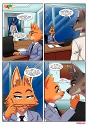 anthro bbmbbf canine comic diane_foxington dreamworks female fox fur34 furry male mr._wolf_(the_bad_guys) palcomix the_bad_guys wolf