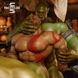 3boys 3d animated bald bald_man bara bara_ass beard big_ass big_ass_(male) big_butt bubble_ass bubble_butt daddy dilf dumptruck_ass dumptruck_butt facial_hair fat_ass fat_butt gay god_of_war helices3d huge_ass huge_butt kratos large_ass large_butt lucky_pierre male_only mature_male multiple_males muscular muscular_arms muscular_chest muscular_male muscular_thighs nude older_male orc orc_male penetrating_while_penetrated restrained round_ass round_butt sandwiched sound tagme thick_ass thick_butt thick_thighs threesome video