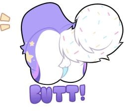 animated ass blue_penis fenrisloxias fur genitals girly male male/male markings mixed_breed pastel penis pomsky purple_body purple_fur rear_view solo sprinkles sprinkles_in_hair ssharkteeth star_(marking) white_body white_fur