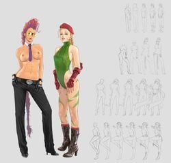 cammy_white capcom chun-li crimson_viper female female_only human multiple_females multiple_girls rose_(street_fighter) street_fighter sww13