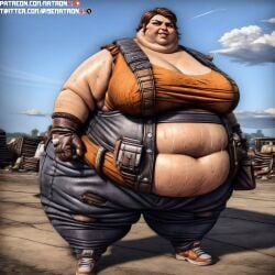 1girls 4k ai_generated bbw belly between_breasts big_female big_woman borderlands borderlands_2 breasts ellie_(borderlands) enormous_thighs fat fat_woman female female_only gearbox_software highres huge_belly huge_breasts junkyard large_breasts large_female larger_female looking_at_viewer massive_belly massive_breasts massive_thighs matronai_(artist) morbidly_obese morbidly_obese_female obese obese_female overalls overweight overweight_female patreon patreon_username pinup solo solo_female ssbbw stable_diffusion sweat sweating twitter_username video_games wide_hips