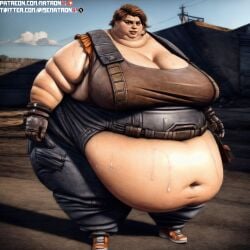 1girls 4k ai_generated bbw belly between_breasts big_female big_woman borderlands borderlands_2 breasts ellie_(borderlands) enormous_belly enormous_thighs fat fat_woman female female_only gearbox_software highres huge_belly huge_breasts junkyard large_breasts large_female larger_female looking_at_viewer massive_belly massive_breasts massive_thighs matronai_(artist) morbidly_obese morbidly_obese_female obese obese_female overalls overweight overweight_female patreon patreon_username pinup solo solo_female ssbbw stable_diffusion sweat sweating twitter_username video_games wide_hips