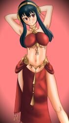 assassin belly_dancer female female_human female_only gold_hairband hairband human mature_female shixio8 solo spy_x_family tagme thorn_princess yor_briar yor_forger