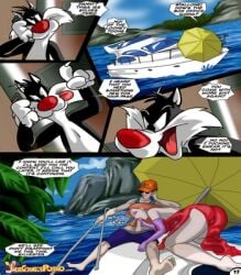 1boy1girl babs_bunny bunny_girl bunnygirl comic comic_page crossover female jessica_rabbit lola_bunny looney_tunes michael_jordan page_17 rabbit rabbit_girl space_jam sylvester warner_brothers