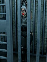 3d big_ass big_breasts big_butt black_cat_(marvel) blender_(software) cuff_(restraint) cuffs felicia_hardy female gag gagged handcuffs jail jail_cell marvel prison prisoner spider-man_(ps4) spider-man_(series) sssin2160 tied_up wide_hips