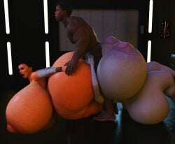 1boy 2girls 3d 3d_(artwork) ass ass_bigger_than_breasts ass_bigger_than_head ass_bigger_than_torso bare_breasts big_ass big_breasts big_butt big_nipples breasts breasts_bigger_than_head breasts_bigger_than_torso dark-skinned_male dark_skin disney dumptruck_ass dumptruck_butt enormous_ass enormous_breasts enormous_butt exposed_breasts female finn_(star_wars) giant_breasts gigantic_ass gigantic_breasts gigantic_butt huge_ass huge_breasts huge_butt huge_nipples hyper_ass hyper_breasts hyper_butt inflation jackd22 large_ass large_breasts large_butt large_nipples male massive_ass massive_breasts massive_butt massive_nipples nipples rey sex star_wars tagme