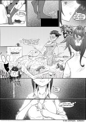 aiko blowjob blowjob_face cfnm chastity_cage cousins cum_in_pussy cumming doujinshi expressionless femdom flat_chest koneko_queen mamoru miu monochrome petite portal scientist