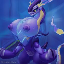 1:1 animated anthro areola big_breasts blubluumon bouncing_breasts breasts claws electricity female floating future_pokemon generation_9_pokemon hi_res jumping legendary_pokemon machine miraidon nintendo nipples paradox_pokemon pokemon pokemon_(species) purple_body short_playtime solo ultimate_mode_miraidon