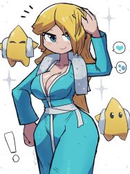 blonde_hair blue_eyes female hair_over_one_eye luma mario_(series) nintendo princess_rosalina super_mario_galaxy tagme tony_welt