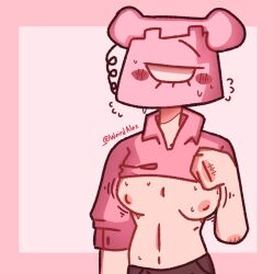 1girl 1girls alextheenby breasts dayshift_at_freddy's dsaf female_only rebecca_(dsaf)