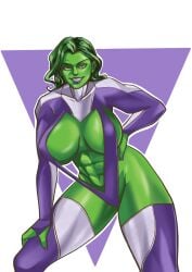 1girls areola areola_slip areolae areolae_slip barely_contained_breasts barely_covered big_breasts breasts exposed_stomach female female_only green_body green_eyes green_skin impossible_swimsuit large_breasts marvel marvel_comics palungpalang precarious_clothing purple_sling_bikini purple_slingshot_swimsuit she-hulk skimpy skimpy_clothes skimpy_outfit sling_bikini slingshot_swimsuit solo thighhighs