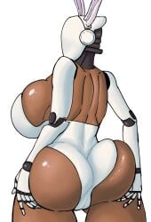 1girls alpha_one ass ass_grab big_ass big_breasts breasts bunny_ears bunnysuit cleavage dark-skinned_female dark_skin female grabbing_own_ass haydee haydee_(game) huge_ass huge_breasts large_ass large_breasts robot robot_girl simple_background