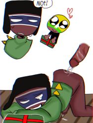 arched_back ass ass_up countryhumans gay gift hat heart male myanmar_(countryhumans) penis thailand_(countryhumans)