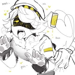 2023 ahe_gao anal anal_sex artist_request black_and_white blush drone femboy gay gay_sex glitch_productions heart holding_hips male/male murder_drones n_(murder_drones) penetration penis robot robot_boy saliva salivating tagme tail tongue tongue_out yaoi yellow_eyes