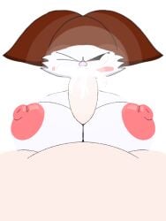 1boy 1boy1girl 1girls anthro beat_banger blowjob brown_body brown_hair cat_ears catgirl cum cum_in_mouth cum_on_face cumshot feline feline_humanoid female furry garfieldreal12 meme paizuri pop_cat(garfieldreal12) pop_cat_al_ataque rule_63 sucking sucking_penis tiktok titfuck titjob toriel_beat_banger white_body white_fur