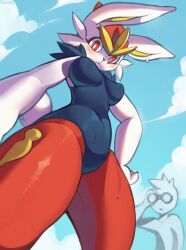 anthro artyarney cinderace female female_cinderace furry generation_8_pokemon lagomorph nintendo pokémon_(species) pokemon yarney