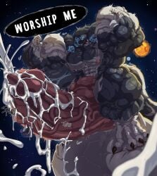 bodybuilder cum cumming dong2fm excessive_cum furry hyper hyper_balls hyper_cock hyper_genitalia hyper_penis hyper_testicles male male_only muscles muscular muscular_arms muscular_male muscular_thigh worship