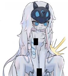 anthro censored female kindred lamb_(league_of_legends) league_of_legends podo riot_games solo tagme