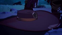 1boy 3girls animal_ears animal_tail ass black_hair bouncing_ass bouncing_breasts breasts brown_eyes brown_hair cleavage clothing fairy_godmother_(swords_and_slippers) green_eyes hips large_breasts mass_creation medium_breasts midriff navel piercing pointy_ears red_hair red_hood_(swords_and_slippers) shorts snow_white_(grimm) snow_white_(swords_and_slippers) sound swords_and_slippers tail text thick_thighs thighs video