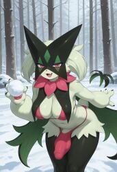 1female 1futa 1futanari 1girl 1girls 2025 2025s 2d ai ai-created ai_art ai_assisted ai_generated anthro anthro_female anthro_futa anthrofied artist_name balls bedroom_eyes belly_button big_breasts bikini blue_sky breasts bulge cat_futa claws clothing cloud clouds cowboy_hat creatures_(company) day daytime detailed_background dickgirl digital_media_(artwork) eyebrows eyelashes fang fang_out felid feline felis female female_anthro female_focus female_only finger_claws fur furry furry_female furry_futa furry_only futa futa_anthro futa_focus futa_only futadom futanari game_freak gen_9_pokemon generation_9_pokemon genitals gigantic_breasts girlcock green_body green_fur green_tail half-closed_eyes hi_res high_quality high_resolution highres huge_breasts illustrious_(stable_diffusion) intersex karkinosai large_breasts looking_at_viewer looking_away mammal markings mask meowscarada narrowed_eyes navel nintendo oerba_yun_fang open_mouth open_smile penis pink_bikini pink_bikini_bottom pink_bikini_top pink_eyes pokémon_(species) pokemon pokemon_(creature) pokemon_(franchise) pokemon_(game) pokemon_(species) pokemon_scarlet_&_violet pokemon_scarlet_and_violet pokemon_sv pokemorph pony_diffusion_(model) pony_diffusion_xl self_upload sky smile smiling smiling_at_viewer snow snowball snowing solo solo_female solo_focus stable_diffusion sweat sweatdrop sweatdrop_on_breasts sweatdrops sweatdrops_on_breasts tail teeth testicles thick_thighs thighs tongue tree trees two-piece_swimsuit video_games wide_hips