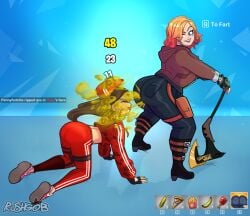 2girls all_fours alternate_version_at_source alternate_version_available blue_background constructor_penny fart fart_cloud fart_fetish farting farting_in_face fetish fortnite fortnite:_battle_royale fortnite:_save_the_world gobrush gobrushgob gobrushrush hat hat_off penny_(fortnite) pickaxe pixiv_link png ready_penny red_track_suit ruby_(fortnite) rushgob same_artist_different_name track_suit video_game_character video_games