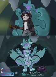 absurd_res animate_inanimate balls bodily_fluids body_control clothed clothing corruption cum domestic_ferret genital_fluids genitals gesture goo_creature hand_gesture hi_res living_clothing male mammal markings mind_control mustelid musteline nipples nude orgasm penile penis penis_milking tagme tail trapknight true_musteline v_sign weasel