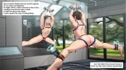 after_anal after_sex ass ass_focus bara big_ass brown_eyes brown_hair cum cum_in_ass cum_leaking cum_leaking_out_of_anus dubious_consent gay gay_male hanging_from_ceiling harness jockstrap male male_only marvel marvel_cinematic_universe mirror mirror_reflection muscles nipples peter_parker spider-man spider-man_(series) spread_legs twink yetigo younger_male