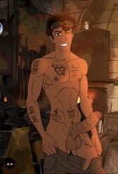 leo valdez from percy jackson and the olympians by gayskeletonart
