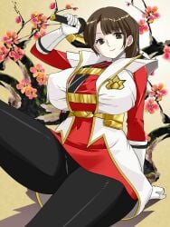 asian asian_female breasts heroine karou_shiba large_breasts milf nipples pubic_hair samurai samurai_sentai_shinkenger shinken_princess_red shinken_red skirt super_sentai superheroine thick_thighs thighs unmasked voluptuous voluptuous_female