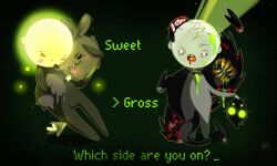 arthropod blood bodily_fluids bulb_boy canid canine canis cursor domestic_dog flat_chested genitals group hi_res humanoid insects keiiros lepidopteran male mammal moth moth_dog_(bulb_boy) plushie rabbit_plushie swat_awesome_edition_(style) vulva