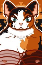 breasts calico_cat calico_pattern cat_ears cat_girl cat_tail catgirl chubby chubby_female fat furry furry_female tagme tagme_(artist) tagme_(character)
