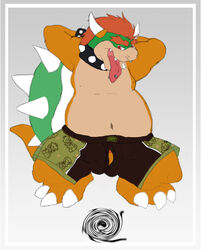 bowser celestial green_shell horns koopa male_only mario_(series) nintendo shell spiky_shell tagme