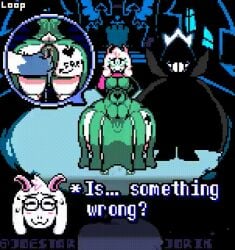 anal_fingering anal_juice anal_masturbation anus anus_focus breasts crossdressing deltarune dress erect_nipples erect_penis fat_ass fat_bastard femboy fluids furry gay glasses goat grabbing_ass green_dress hand_on_ass horns joestarjorik king_spade loop male_only muscular_abdomen muscular_abs nipples pixel_animation pixel_art ralsei ralsei_with_white_fur scarf spade_tattoo thick_ass thick_legs thick_thighs thighs white_fur writing_on_body