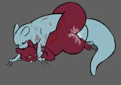 artificer_(rain_world) blood blood_on_face bodily_fluids cum cum_inside cum_on_body duo female feral fur genital_fluids grey_body grey_fur male male/female masochism mature_female meltedmocha mild_blood rain_world red_body red_fur sadism scratches sex slugcat tavi_(meltedmocha) tongue tongue_out videocult wounded