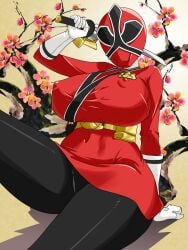 breasts erected_nipples heroine karou_shiba large_breasts lauren_shiba milf power_rangers power_rangers_samurai samurai samurai_sentai_shinkenger shinken_princess_red shinken_red skirt super_sentai superheroine thick_thighs thighs voluptuous voluptuous_female