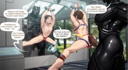 african_male age_difference ass ass_focus bara big_ass big_dick big_dom_small_sub black_panther_(marvel) brown_eyes brown_hair daddy daddy_and_twink defenseless dick_on_ass dubious_consent gay gay_male hanging_from_ceiling harness huge_cock imminent_anal impossible_fit interracial jockstrap male male_only marvel marvel_cinematic_universe mirror mirror_reflection muscles muscular muscular_male nipples peter_parker size_difference spider-man spider-man_(series) spread_legs twink yetigo younger_male