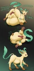 digestion eeveelution female_prey gurglinggoodness leafeon male/female male_pred pokémon_(species) pokemon pokemon_(species) pokemon_trainer pokephilia vore willing_prey willing_vore