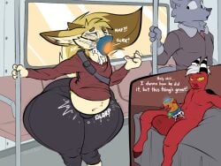 4:3 anthro ass balls belly big_balls big_belly big_butt big_penis bodily_fluids canid canine clothing cum cum_in_mouth cum_in_throat cum_inside daniel_fang deep_throat deepthroat drinking drinking_cum duo ejaculation english_text excessive_cum excessive_genital_fluids fangy_boyo femboy fennec_fox fox genital_fluids genitals hi_res huge_ass huge_balls huge_butt huge_thighs humanoid hyper hyper_butt imp implied_fellatio inflation irrumatio male male/male mammal mask masturbation max_(itsjust_max) neck_bulge non-euclidean_masturbation non-euclidean_sex oblivious oblivious_sex oral oral_penetration penetrable_sex_toy penetration penis portal portal_fleshlight portal_mask portal_masturbation portal_sex public public_sex public_transportation questionable_consent rapid_transit sex sex_toy sling_bag text thick_thighs thinking_with_portals throat_bulge true_fox wardrobe_malfunction wide_hips