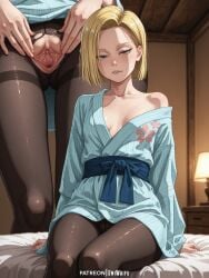 ai_generated android_18 anime_girl blush cute cute_girl dragon_ball dragon_ball_super dragon_ball_z female hentai multiple_views nipples pantyhose petite petite_body petite_breasts petite_female pussy shy small_breasts solo_female spread_ass spread_pussy stockings teen teen_girl teenage_girl uncensored underwear uniwaifu wet_pussy